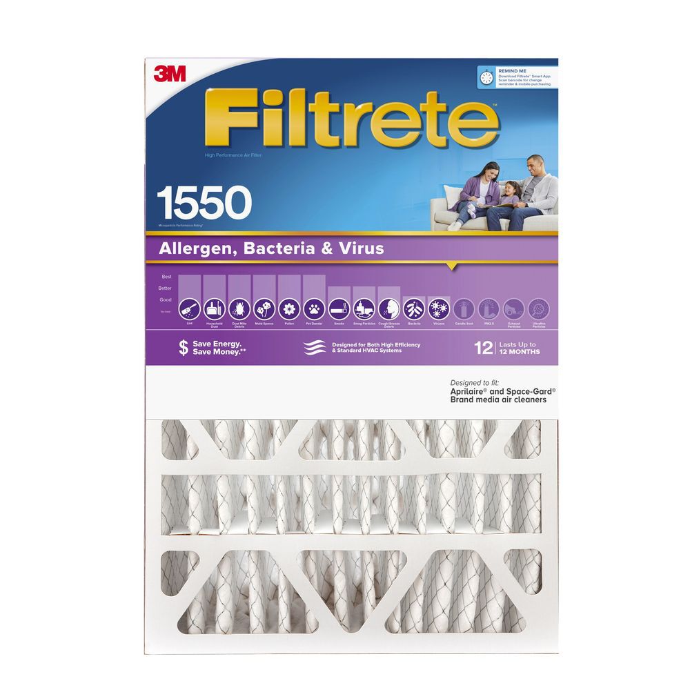 3M Filtrete 20 x 25 x 4-Inch Ultra Allergen Reduction Deep-Pleat Furnace Air Filter, 4-Pack, large image number 1
