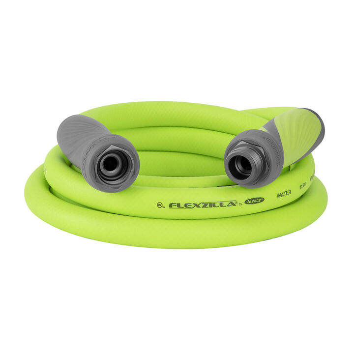 Flexzilla SwivelGrip Garden Lead-in Hose, 5/8 Inch x 10 Feet, 3/4 Inch - 11 1/2 GHT Fittings, ZillaGreen, large image number 0