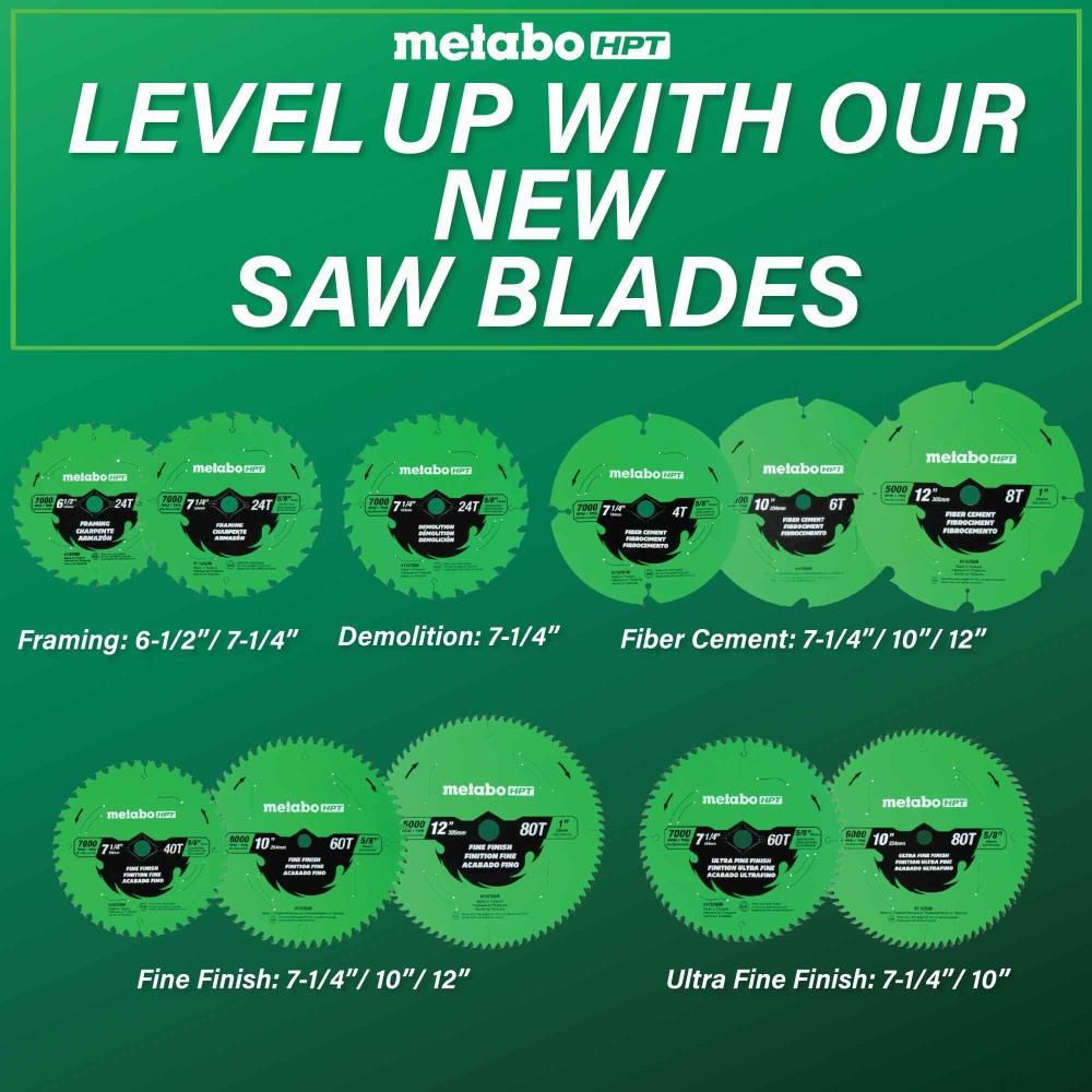 Metabo HPT Fine Finish 10 Inch 60-Tooth Saw Blade, large image number 7