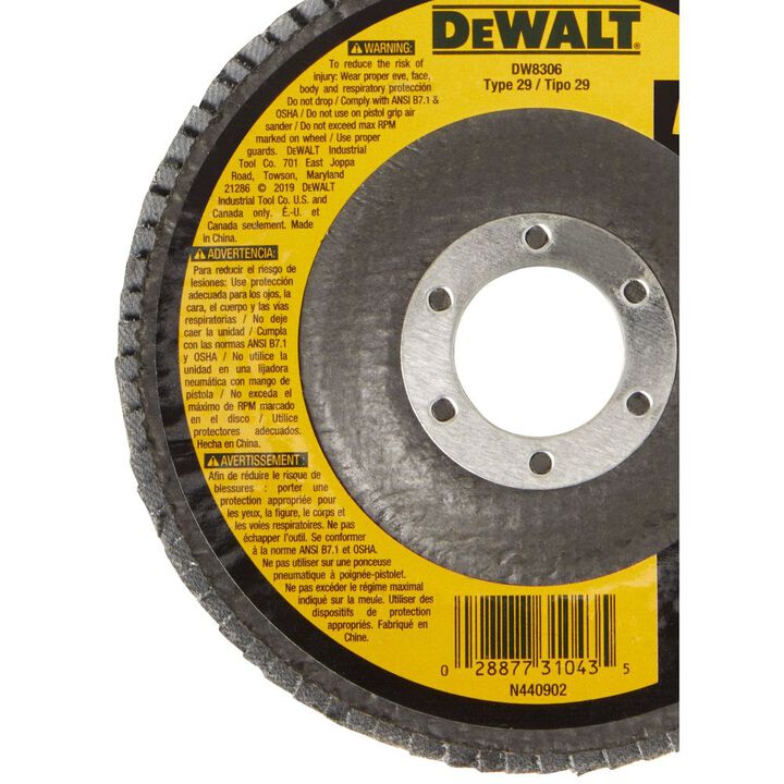 DEWALT 4-Pack Zirconia 4.5-in Grinding Wheel, large image number 2