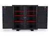 Armorgard SiteBoss Cabinet, 60.2 x 24.6 x 60.6in, Black, small image number 3