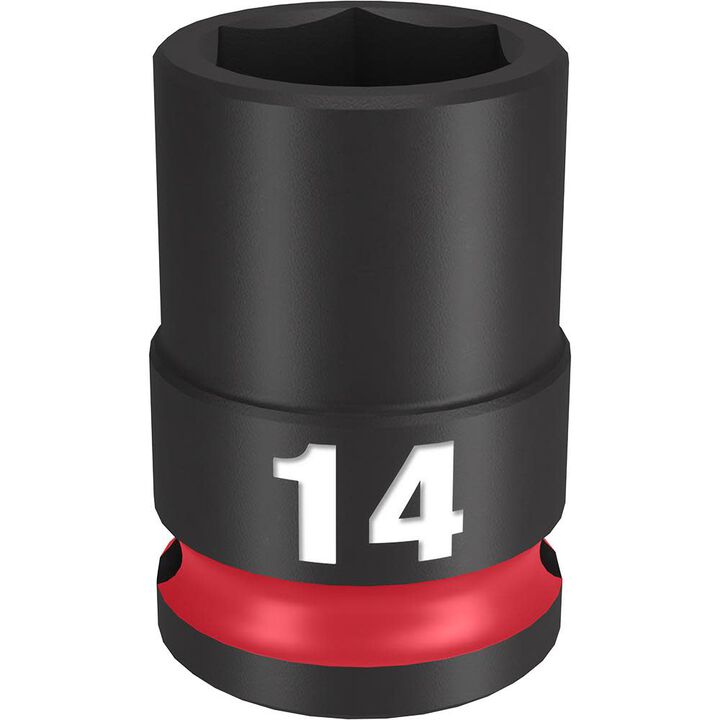 Milwaukee Impact Socket 3/8in Drive 14mm Standard 6 Point