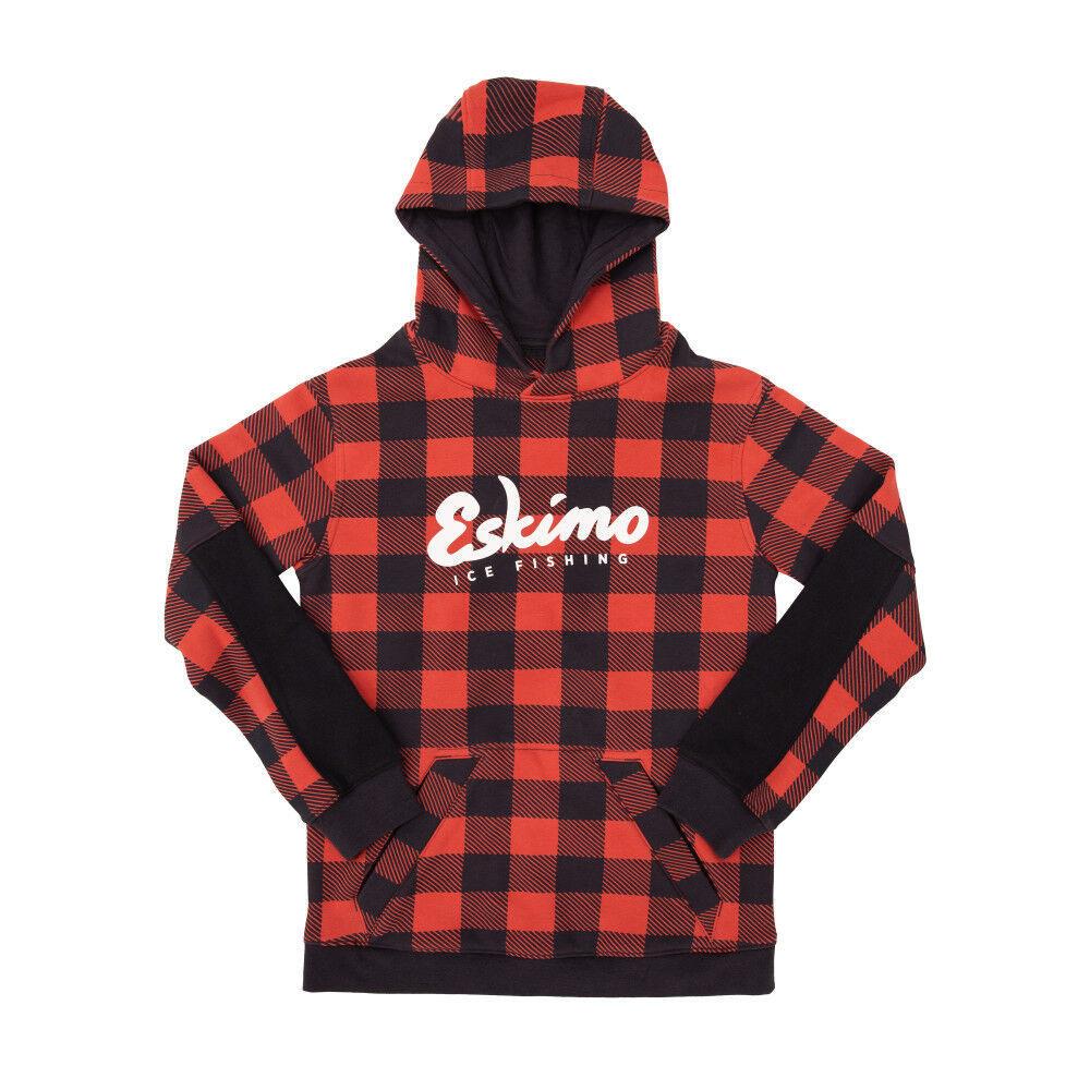 Eskimo Youth Retro Hoodie, Buffalo Plaid, large image number 1