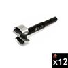 Fisch 1-1/4 Inch Black Shark HSS Forstner Drill Bit 12 Pieces, small image number 1