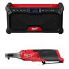 Milwaukee M18 Bluetooth Jobsite Radio (Bare Tool) and M12 High Speed Ratchet (Bare Tool) Bundle, small image number 1