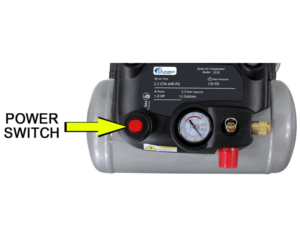 California Air Tools Quiet Portable Oil-Free Corded 1HP 1.5 Gallon Air Compressor, large image number 8