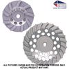 Diteq 4.5in Turbo Cup Wheel, 18 Segments, 5/8in-11T, small image number 2