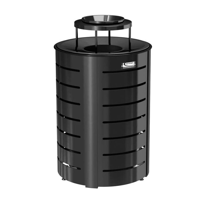 Suncast Metal Trash Can - Metal Lid