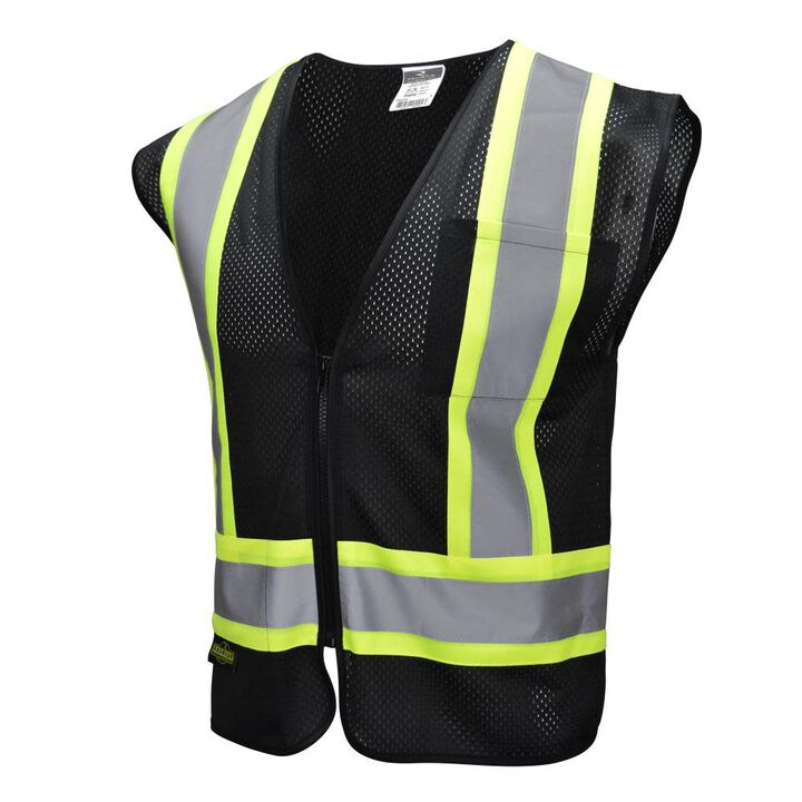 Radians SV22-1 Economy Type O Class 1 Two Tone Safety Vest Black