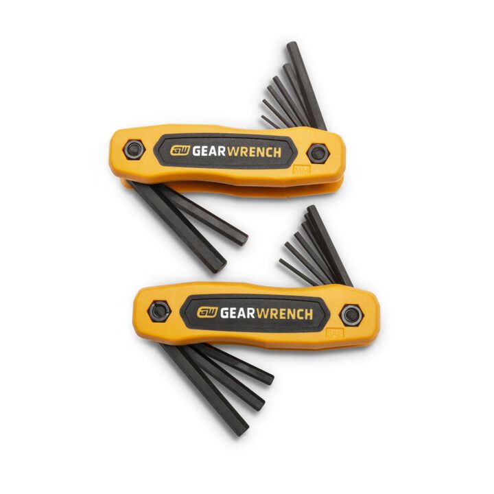 GEARWRENCH SAE/Metric Folding Hex Key Set 17pc