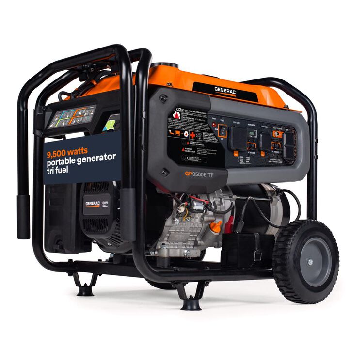 Generac GP Series 12,500 Watt Tri-Fuel 50-State Portable Generator with COsense Technology