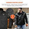 Ergodyne Winter Work Jacket 300D Polyester Shell Large, small image number 3
