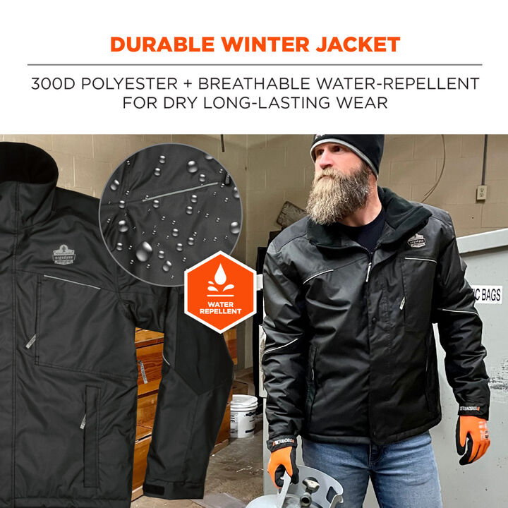 Ergodyne Winter Work Jacket 300D Polyester Shell Large, large image number 2