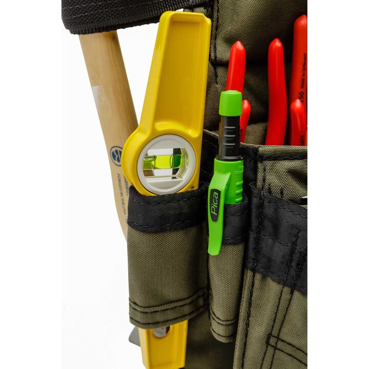 Diamondback Toolbelts Right Side Miter Tool Belt Pouch, Ranger Green, large image number 3