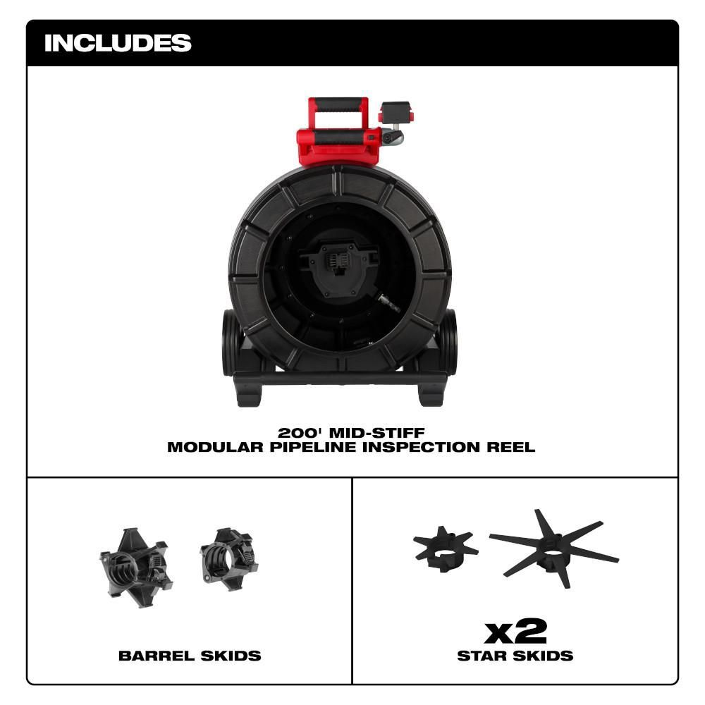 Milwaukee 200 Ft. Mid-Stiff Modular Pipeline Inspection Reel, large image number 3