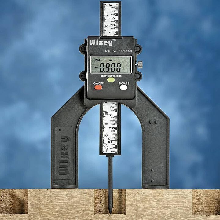 Wixey 3 Inch Battery-Powered Mini Digital Height Gauge with Fractions, large image number 3