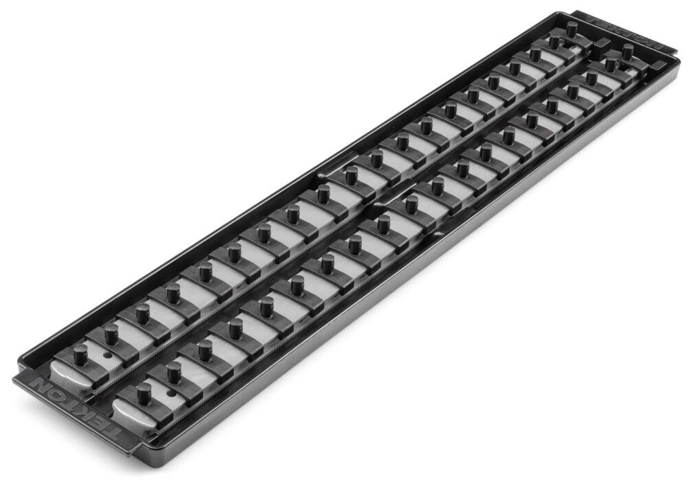 Tekton 40 Slot Universal Socket Organizer for 1/4 Inch Drive Sockets and Bit Sockets, Gray, large image number 2