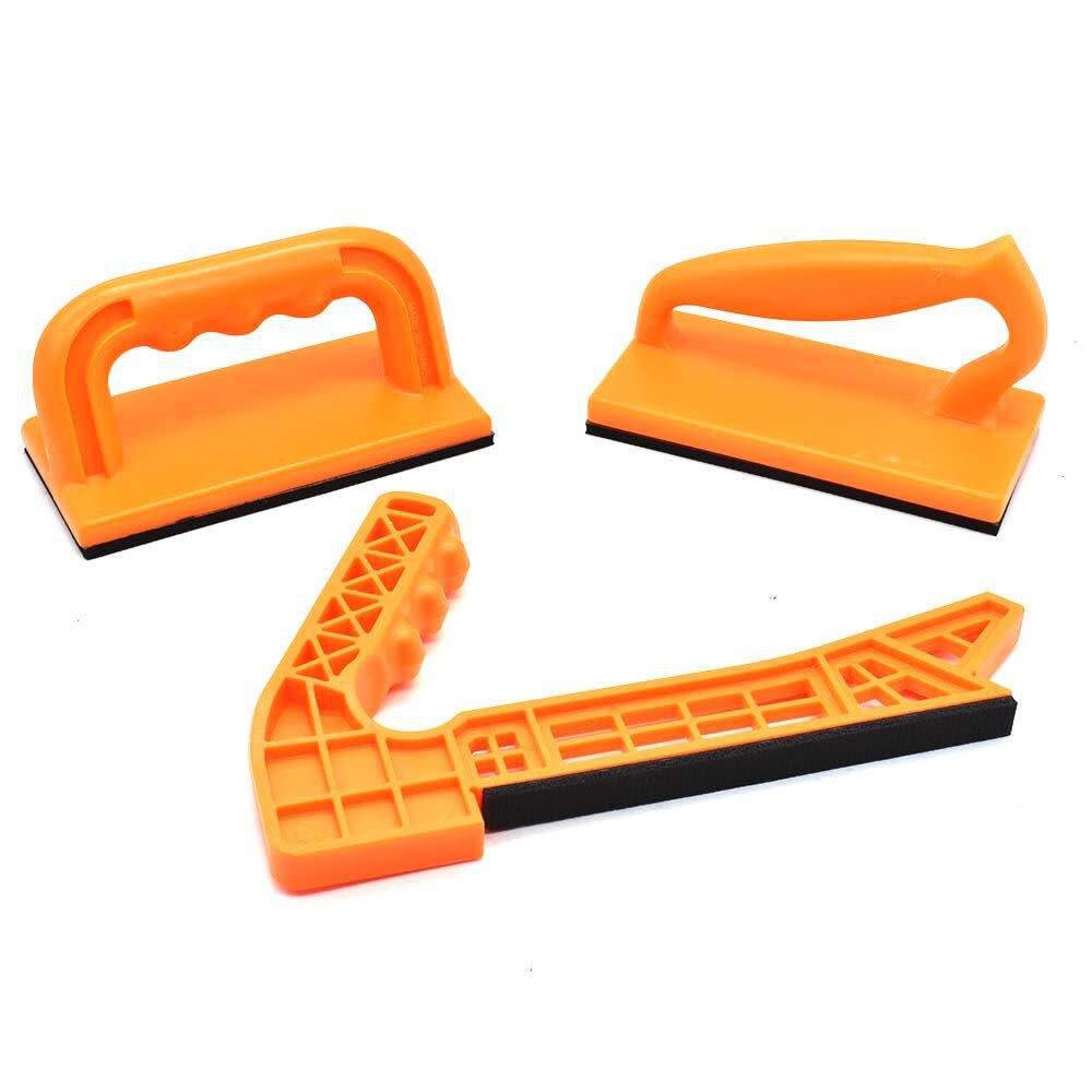 Big Horn 5-Piece ABS Orange/Black Pushing Block Set, large image number 2