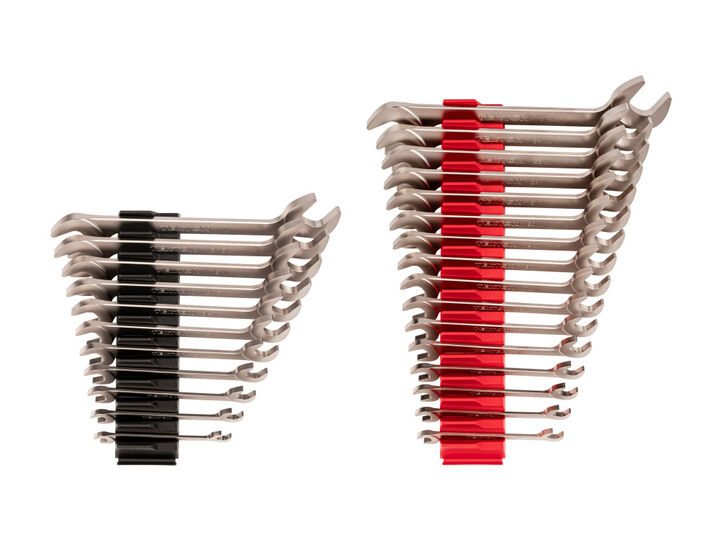 Tekton Angle Head Open End Wrench Set, 27 Piece (3/8-1 Inch, 10-27 mm)