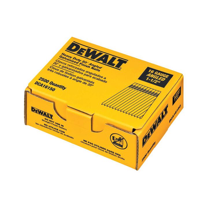 DEWALT 1-1/2 in. 20 Degree 16 Gauge Finishing Nails (2500 pk), large image number 2