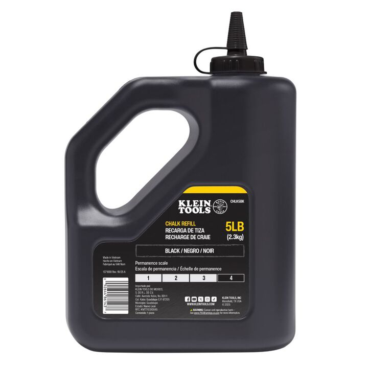 Klein Tools 5 lb Black Chalk Refill