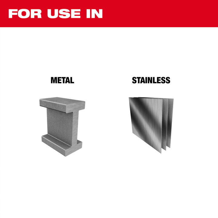 Milwaukee 9 Inch x 3/32 Inch x 7/8 Inch Performance+ Metal Cut Off Wheel Type 1, large image number 3