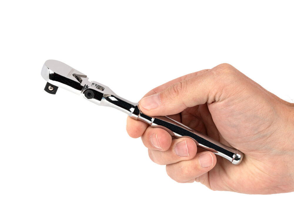 Tekton 3/8 Inch x 6 Inch Flex Head Non-QR Small Body Ratchet, large image number 6