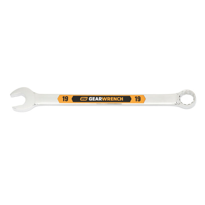 GEARWRENCH 19mm 12 Point Hi-Viz Long Pattern Combination Wrench
