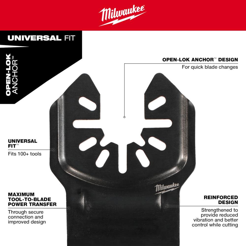 Milwaukee OPEN-LOK 1-3/8inch TITANIUM ENHANCED BI-METAL MULTI-MATERIAL BLADE 1PK, large image number 5