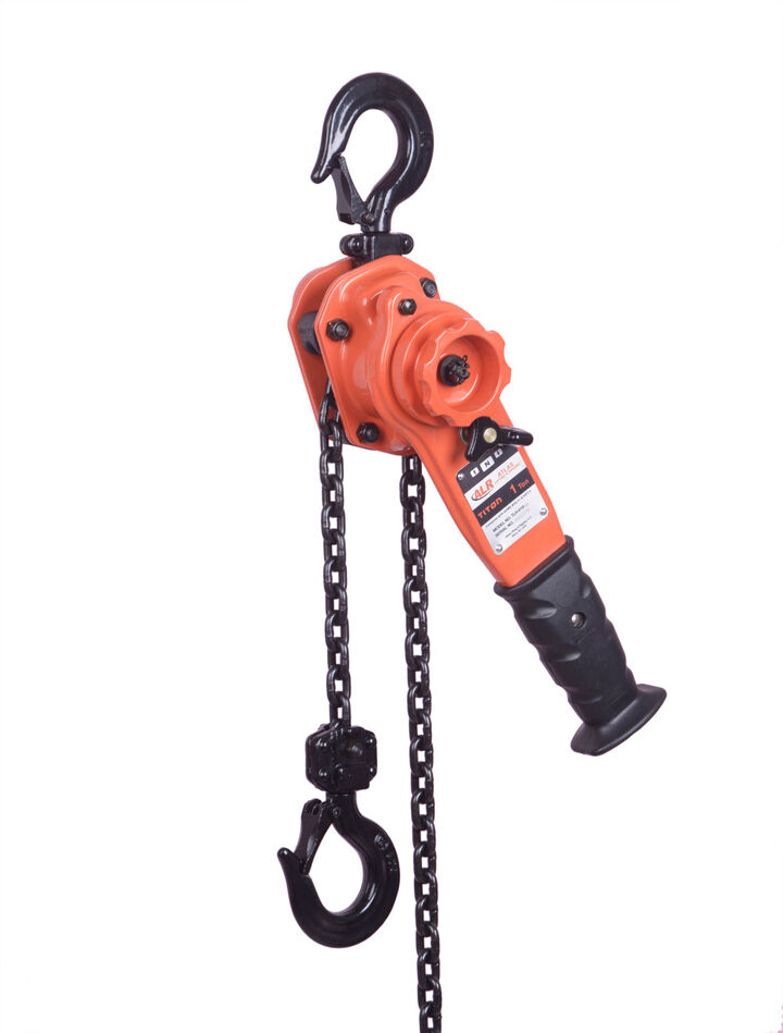 Atlas Lifting and Rigging Titon 1 Ton Lever Hoist 2200 lbs 5 Ft. Chain