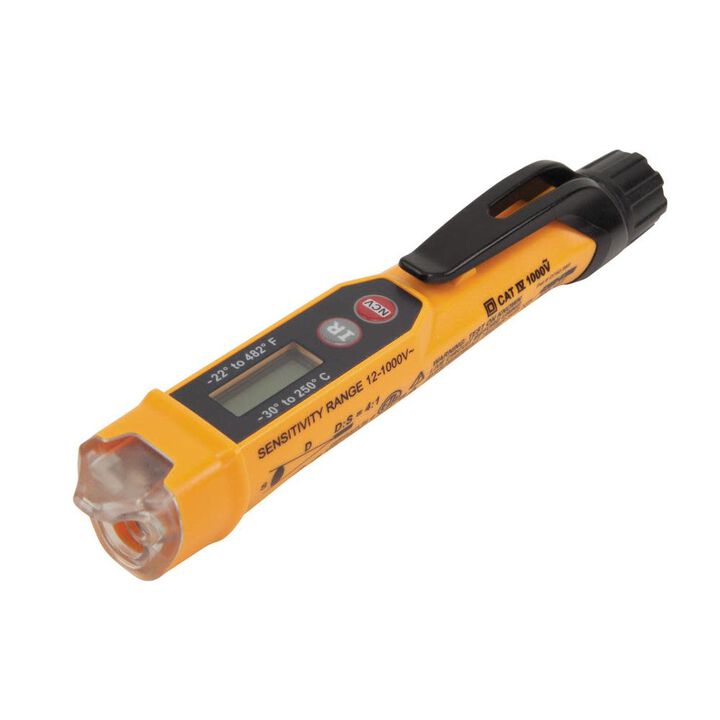 Klein Tools Non-Contact Voltage Tester Pen with Infrared Thermometer, 12 to 1000V AC