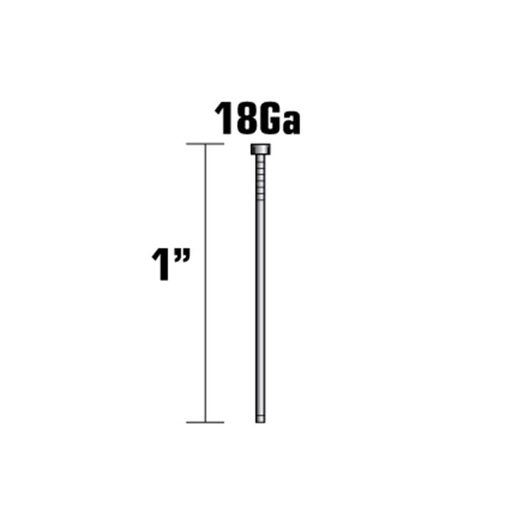 Metabo HPT 1in 18 Gauge Brad Finish Nails 1000qty, large image number 2