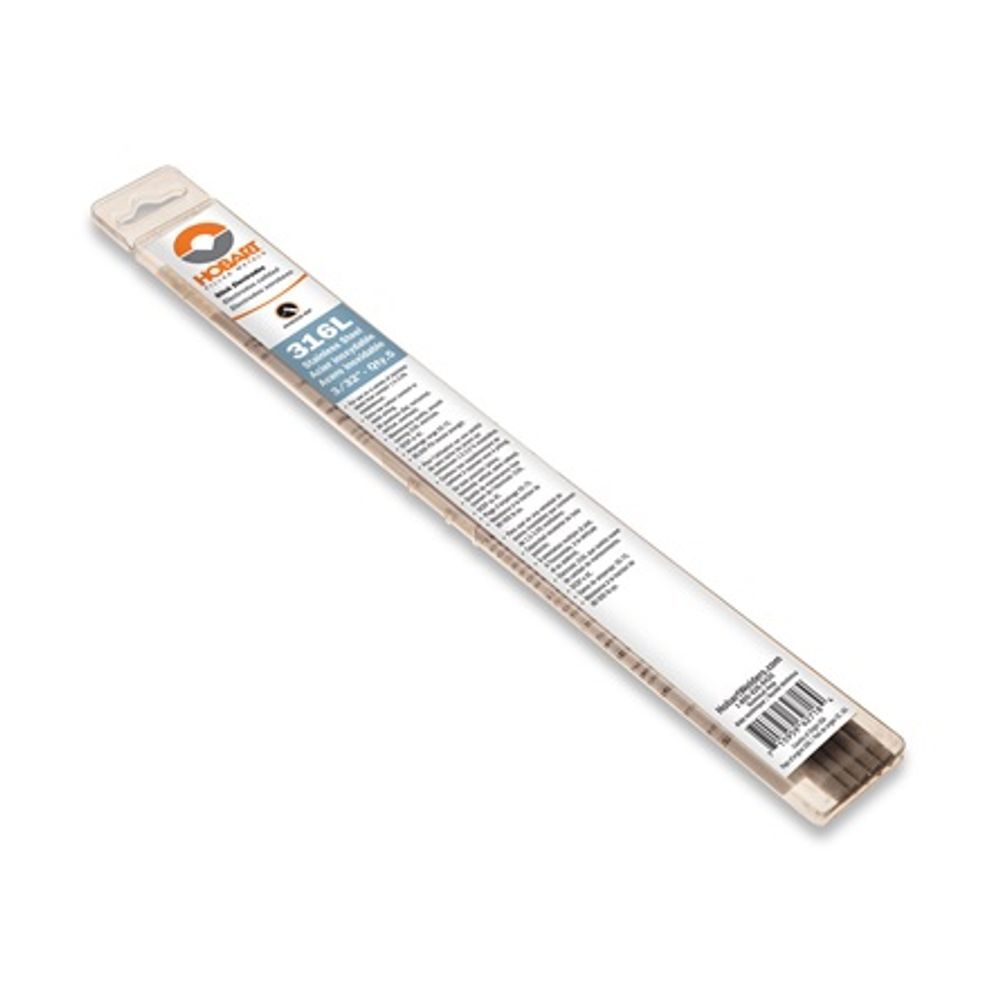 Hobart SS 316L Stick Electrode 3/32, 5 Pieces, large image number 1