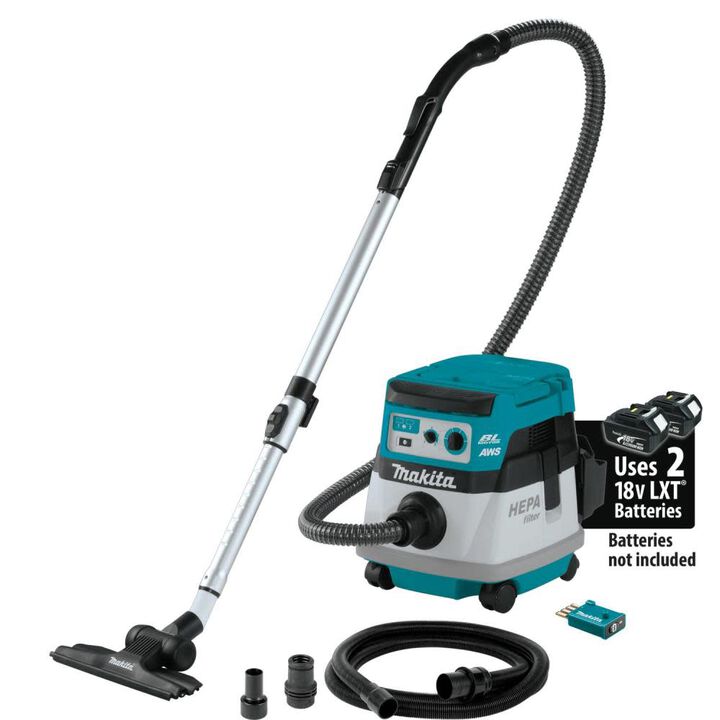 Makita 18V X2 (36V) LXT 2.1 Gallon HEPA Dry Dust Extractor/Vacuum AWS (Bare Tool)
