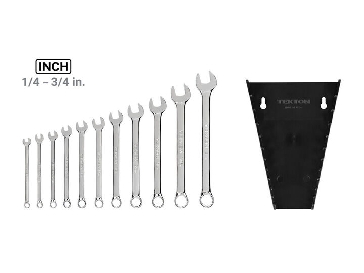 Tekton Combination Wrench Set with Rack, 11-Piece (1/4-3/4 Inch), large image number 2