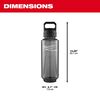 Milwaukee PACKOUT 48 Oz Bottle with Chug Lid, Black, small image number 3