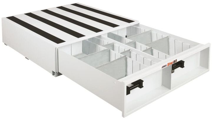Crescent JOBOX StorAll 9 Tall Heavy-Duty Steel Drawer Storage 24inW x 9inH x 48inL - 5in Deep Drawer