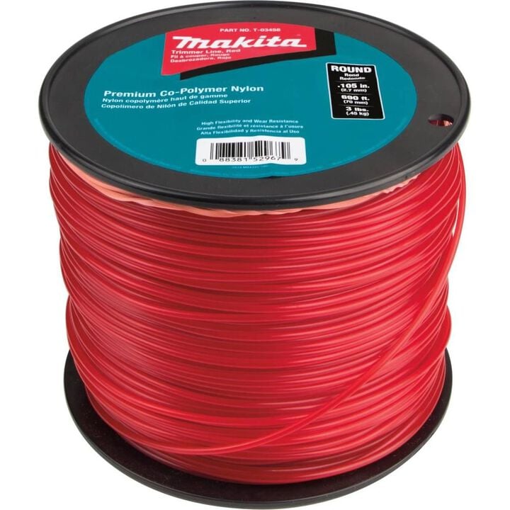 Makita Round Trimmer Line 0.105 Red 690 3 lbs.