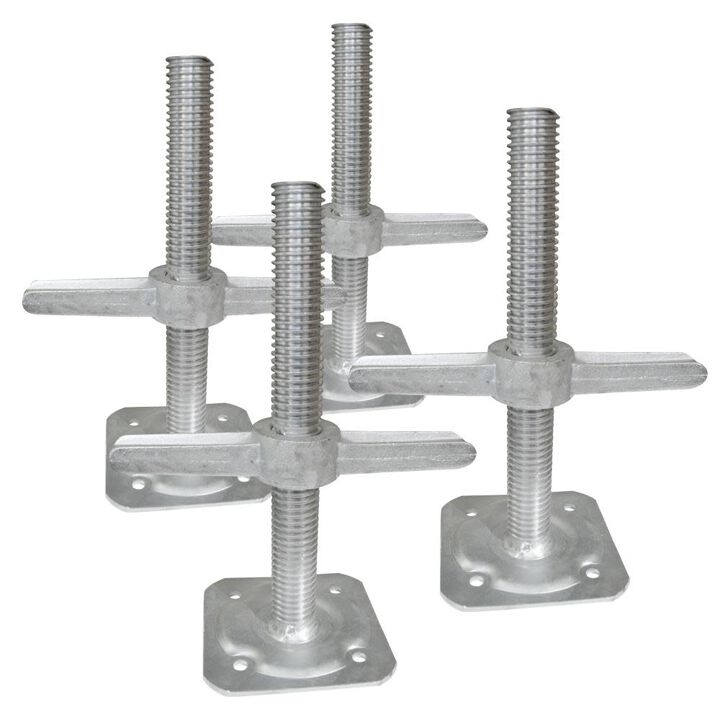 Metaltech 12in Leveling Jacks for Baker Interior Scaffolds 4pk