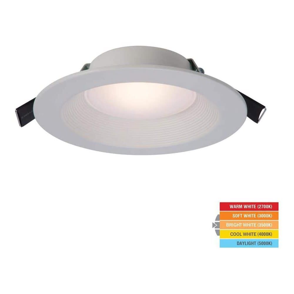Halo Retrofit Downlight 6in Matte White 9W 600 Lumen LED, large image number 1