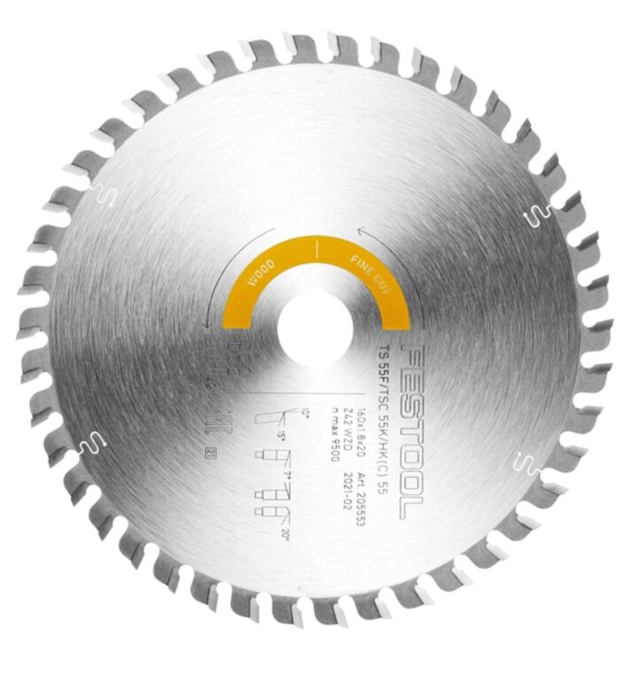 Festool Saw Blade Fine Cut 42 Tooth for TSC 55 K