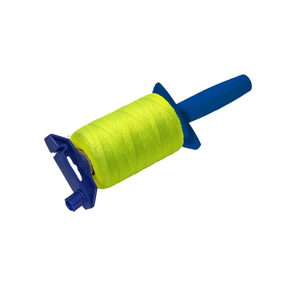 Bon Tool #18 Braided 500 Ft Mason Line Reload Reel Neon Yellow, large image number 1
