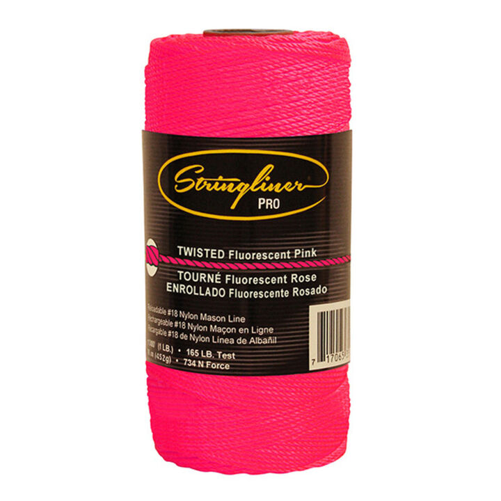 Stringliner #18 Construction Replacement Roll Twisted Fluorescent Pink 1080 ft