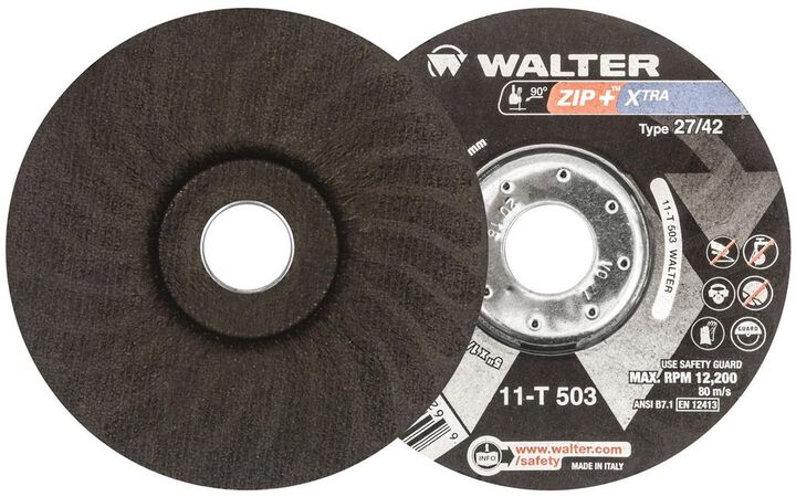 Walter Cut-Off Wheel, 5 x 1/16 x 7/8 Inch ZIP+, Type 27, large image number 0