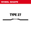 Milwaukee 7 Inch x 1/4 Inch x 5/8 Inch-11 Performance+ Metal Grinding Wheel Type 27, small image number 3