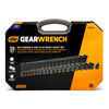 GEARWRENCH 1/2 Inch Drive 6 Point SAE Hi-Viz STD & Deep Impact Socket Set 39 Pieces, small image number 4