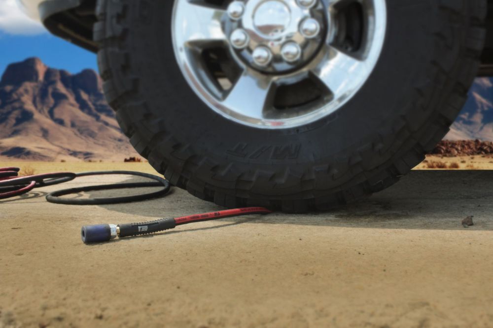 BluBird 3/8 Inch x 50 Ft. Dino-Hide Rubber Air Hose Assembly, large image number 2