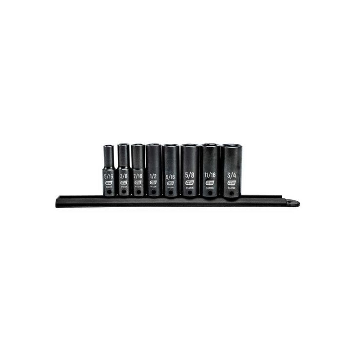 GEARWRENCH 8pc 3/8In Drive 6pt SAE Impact Socket Set