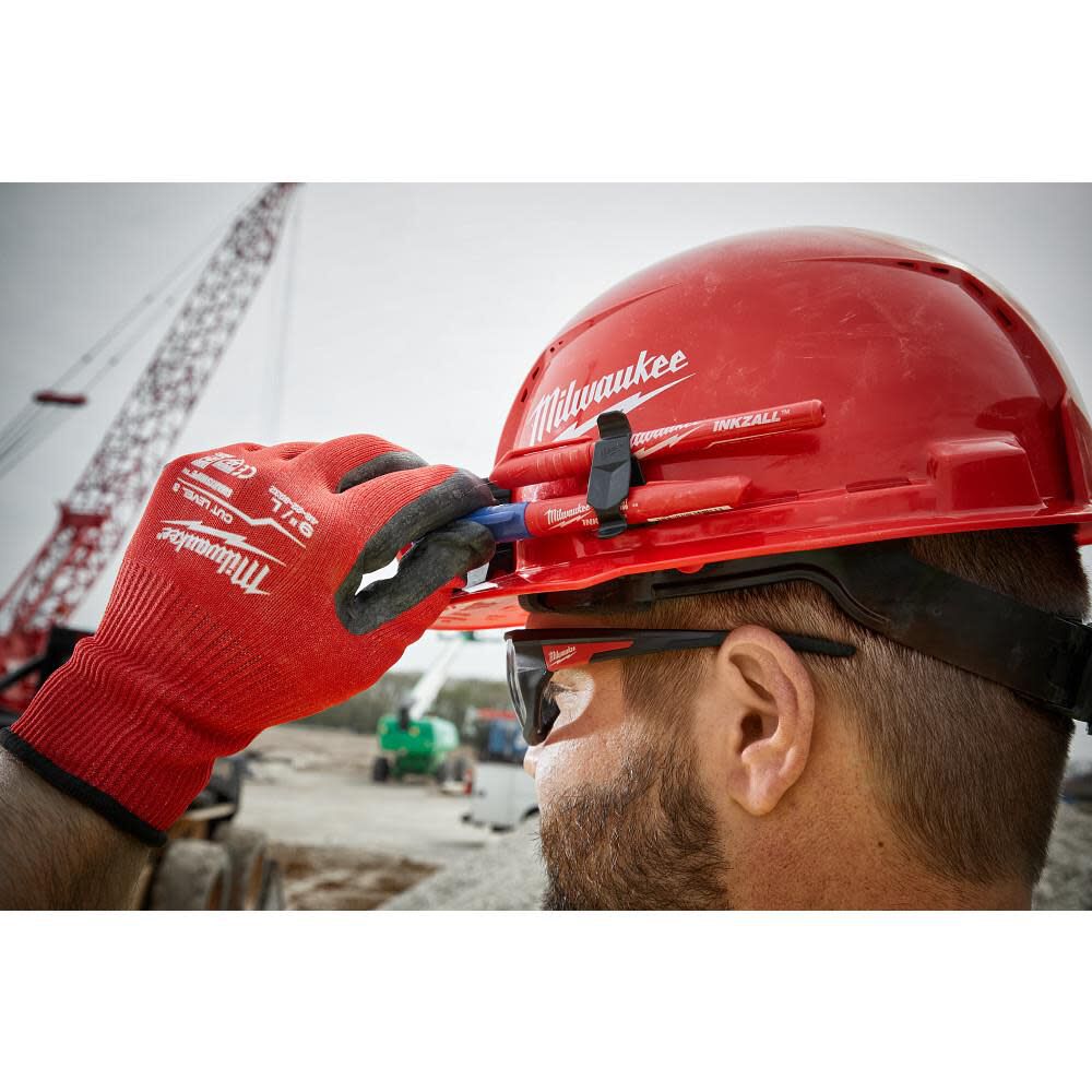 Milwaukee Gray Front Brim Hard Hat with 4pt Ratcheting Suspension Type 1 Class E & BOLT USB Cooling Fan Bundle, large image number 5