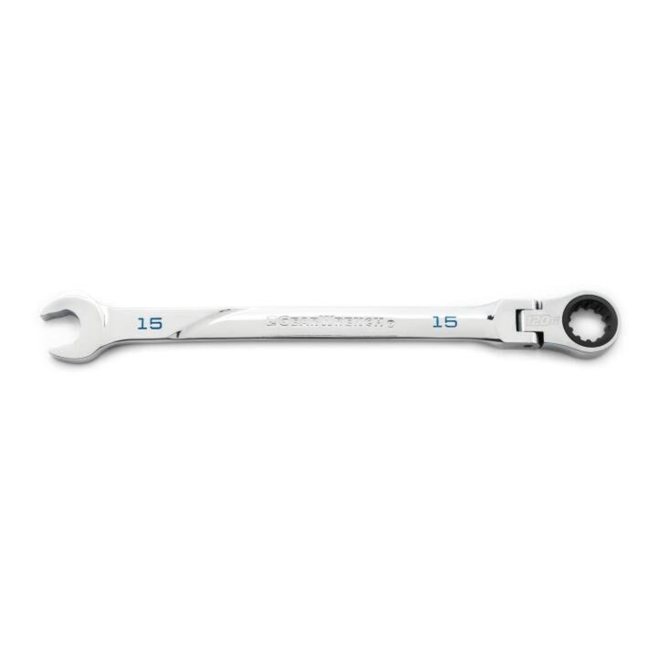 GEARWRENCH 120XP Flex Combination Ratcheting Wrench Universal Spline XL 15mm